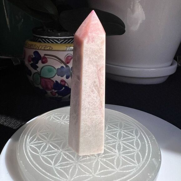 Pink Opal Crystal‎ Tower Meditation Healing Stone (#3) - Picture 5 of 10